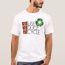 Search for reduce reuse recycle tshirts Global warming