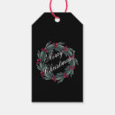 Search for christmas wreath gift tags Red