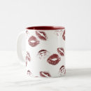 Search for red lipstick prints mugs Funny