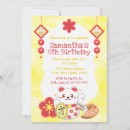 Search for oriental birthday invitations Kawaii
