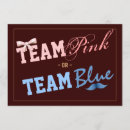 Search for team pink or blue invitations Party
