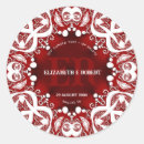 Search for lace wedding stickers Red