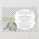 Search for mint green baby shower invitations Elephants