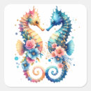 Search for blue seahorse stickers Tropical