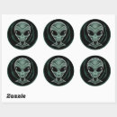 Search for grey alien stickers Space