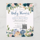 Search for glitter baby boy shower invitations Pumpkin