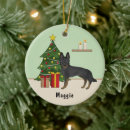 Search for black german shepherd christmas tree decorations Gsd