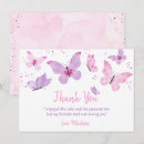 Search for pink butterfly thank you cards Watercolor butterflies