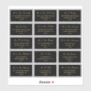 Search for black and gold address labels weddings Stylish