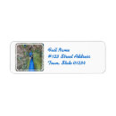 Search for peacock blue return address labels Birds