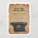 Search for typewriter wedding invitations Vintage