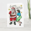 Search for pinup christmas cards Santa
