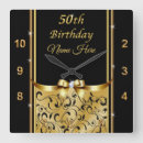 Search for 50th birthday clocks For her
