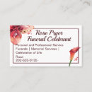 Search for funeral home business cards Floral
