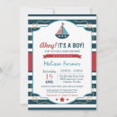 Search for red baby boy shower invitations Nautical