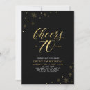 Search for cheers to 70 years birthday invitations 70th birthday party