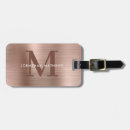 Search for rose gold luggage tags Typography