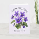 Search for february birthday cards Birth flower