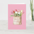 Search for red tulips birthday cards Pink