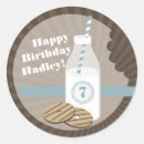 Search for blue stripe stickers Birthday