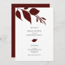 Search for thanksgiving bridal shower invitations Burgundy