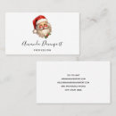 Search for santa claus business cards Retro