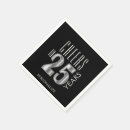 Search for 25th birthday napkins Black