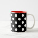 Search for black and white polka dots mugs Cool