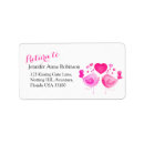 Search for lovebirds return address labels Watercolor