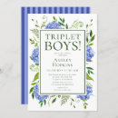 Search for triplets invitations Blue