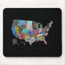 Search for us map mouse mats United