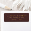Search for maroon and gold return address labels Elegant