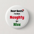 Search for naughty or nice badges Black