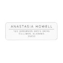 Search for black and white return address labels Minimal