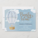Search for adorable baby boy shower invitations Modern script calligraphy typography