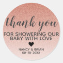 Search for faux glitter thank you stickers Girly