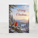 Search for cardinal cards Snowy forest