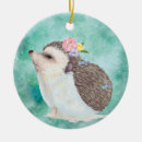 Search for cute hedgehog christmas tree decorations Winter