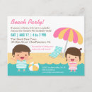 Search for swimsuit birthday invitations Cute