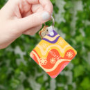Search for abstract floral key rings Yellow