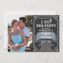 Search for chalkboard engagement party invitations Bbq