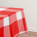 Search for red and white tablecloths Plaid