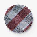 Search for plaid christmas plates Red