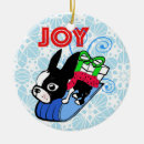 Search for boston terrier christmas tree decorations Snow