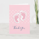 Search for baby footprint thank you cards Cute