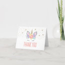 Search for unicorn thank you cards Gold