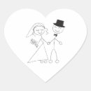Search for stick figure wedding stickers Bride