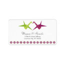 Search for paper crane return address labels Asian