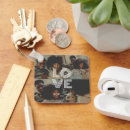 Search for vintage love key rings Typography