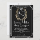 Search for monogram crest wedding invitations Classic formal elegant
